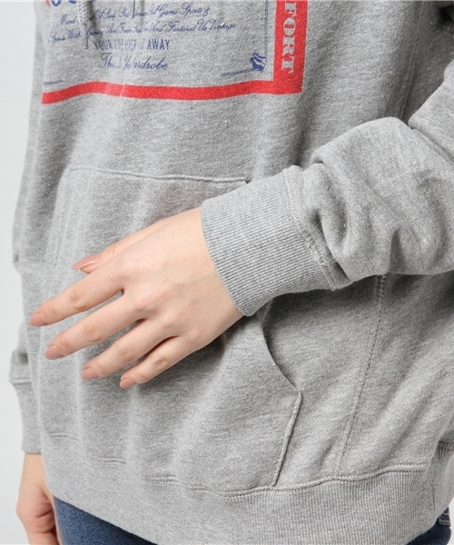 RODEO CROWNS WIDE BOWL（ロデオクラウンズワイドボウル）の「オリジナルラベル ビッグ パーカー（パーカー・レディース・トップグレー/ネイビー/ブラック/レッド・FREE）」の9枚目の写真