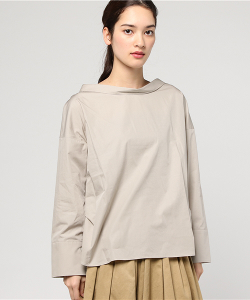 SHIPS（シップス）の「バックボタンビッグシャツ（シャツ/ブラウス・レディース・ベージュ/ライトホワイト/ピンク・ONE SIZE）」の13枚目の写真