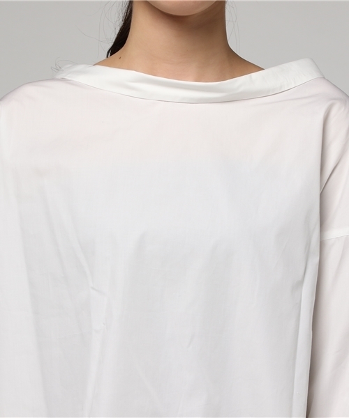 SHIPS（シップス）の「バックボタンビッグシャツ（シャツ/ブラウス・レディース・ベージュ/ライトホワイト/ピンク・ONE SIZE）」の7枚目の写真