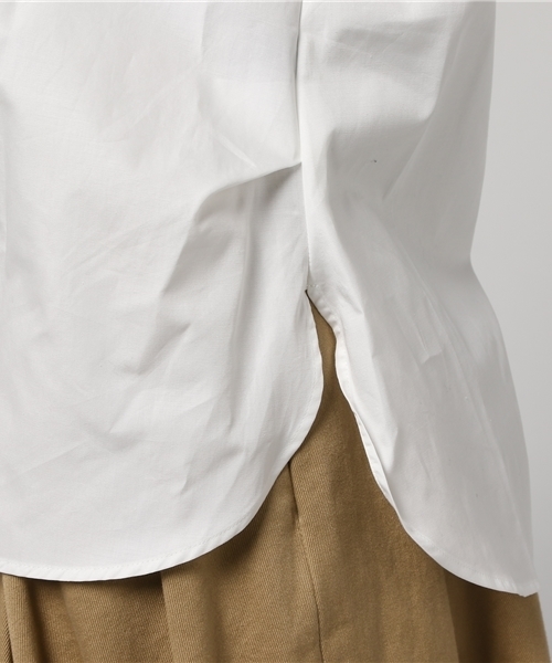 SHIPS（シップス）の「バックボタンビッグシャツ（シャツ/ブラウス・レディース・ベージュ/ライトホワイト/ピンク・ONE SIZE）」の10枚目の写真