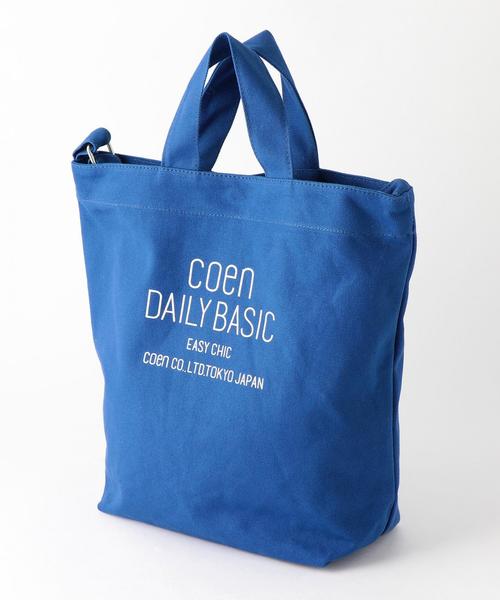 coen（コーエン）の「DAILY 2WAYトートバッグ（ショルダーバッグ・レディース・ネイビー/ナチュラル/イエロー/ライトグレー/ライトピンク/ケリー/グレー/モカ/レッド/その他1・FREE）」の11枚目の写真