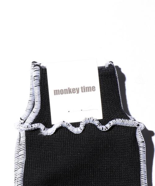 MONKEY TIME（モンキータイム）の「＜monkey time＞ LOCK SAWING SOCKS/ソックス（ソックス/靴下・メンズ・ホワイト/ブラック・FREE）」の3枚目の写真