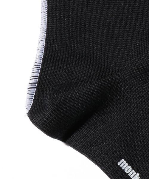 MONKEY TIME（モンキータイム）の「＜monkey time＞ LOCK SAWING SOCKS/ソックス（ソックス/靴下・メンズ・ホワイト/ブラック・FREE）」の4枚目の写真