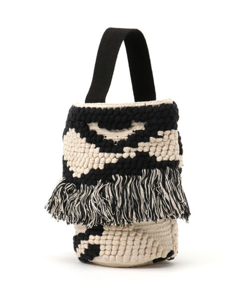 URBAN RESEARCH（アーバンリサーチ）の「UR フリンジバケツバッグ（ハンドバッグ・レディース・カーキ/ブラック・ONE）」の3枚目の写真