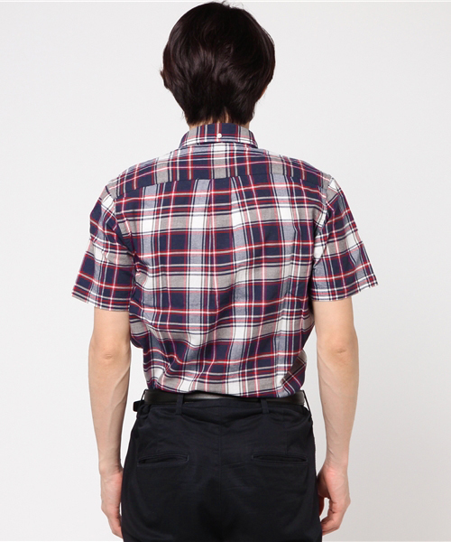 BROOKS BROTHERS（ブルックスブラザーズ）の「★再値下げ★Red Fleece　コットン　マドラスチェック　ショートスリーブ　カジュアルシャツ（シャツ/ブラウス・メンズ・ネイビー/ブルー/レッド・LARGE/MEDIUM/SMALL/X-SMALL）」の14枚目の写真