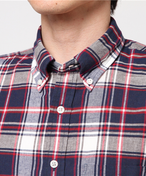 BROOKS BROTHERS（ブルックスブラザーズ）の「★再値下げ★Red Fleece　コットン　マドラスチェック　ショートスリーブ　カジュアルシャツ（シャツ/ブラウス・メンズ・ネイビー/ブルー/レッド・LARGE/MEDIUM/SMALL/X-SMALL）」の16枚目の写真