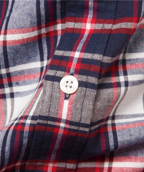 BROOKS BROTHERS（ブルックスブラザーズ）の「★再値下げ★Red Fleece　コットン　マドラスチェック　ショートスリーブ　カジュアルシャツ（シャツ/ブラウス・メンズ・ネイビー/ブルー/レッド・LARGE/MEDIUM/SMALL/X-SMALL）」の12枚目の写真