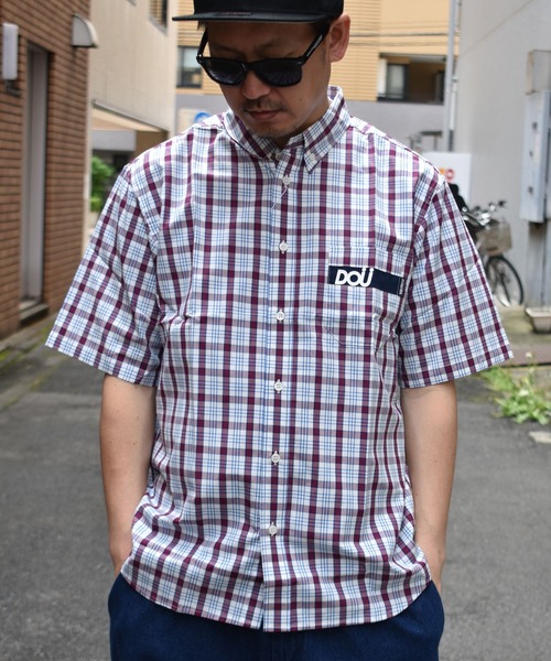 DOUBLE STEAL(ダブルスティール)の「 DOU Pocket Check ボタンダウンシャツ(シャツ/ブラウス・メンズ・その他1/その他2・LARGE/X-LARGE/MEDIUM)」の2枚目の写真