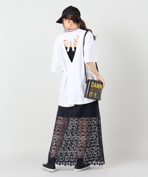 FACETASM(ファセッタズム)の「【FACETASM/ファセッタズム】 BLACK OPENED BIGTシャツ#(Tシャツ/カットソー・レディース・ホワイト・SMALL)」の13枚目の写真