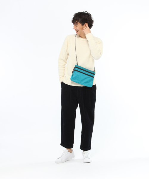 LAKOLE（ラコレ）の「サコッシュバッグ / LAKOLE（ショルダーバッグ・メンズ・ブラック/ネイビー/レッド/カーキ/マスタード/サックスブルー・FREE）」の8枚目の写真