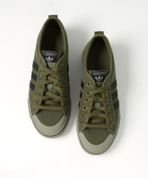 adidas（アディダス）の「オリジナルス ニッツァ [NIZZA]（スニーカー・メンズ・オリーブ・25.0cm/25.5cm/26.0cm/26.5cm/27.0cm/27.5cm/28.0cm/28.5cm/29.0cm/24.5cm/23.5cm/24.0cm/23.0cm/22.5cm/22.0cm）」の3枚目の写真