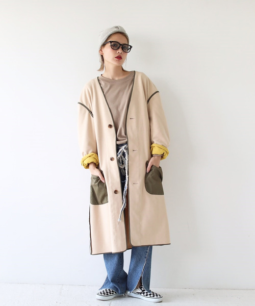 TODAYFUL（トゥデイフル）の「ルーズロングT（Tシャツ/カットソー・レディース・ホワイト/グレー/モカ・FREE）」の10枚目の写真