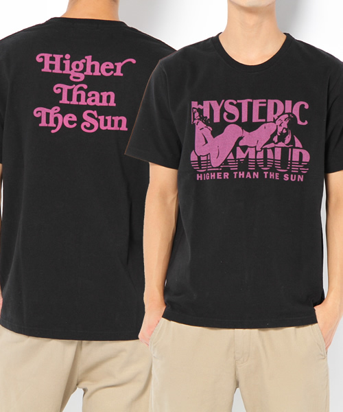 HYSTERIC GLAMOUR（ヒステリックグラマー）の「HIGHER THAN THE SUN pt T-SH（Tシャツ/カットソー・メンズ・グリーン/ブラウン/ブラック・SMALL/MEDIUM/LARGE）」の2枚目の写真