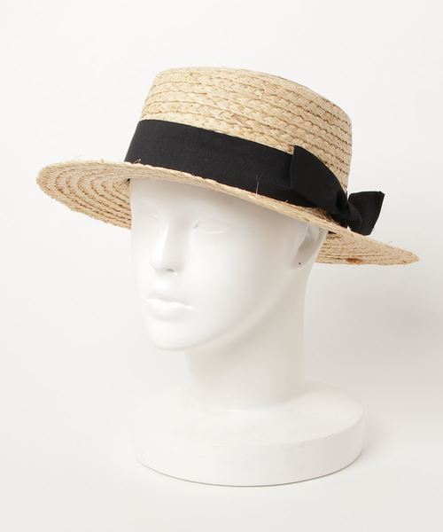 MERLOT（メルロー）の「カンカン帽056-1437（ハット・レディース・アイボリー/ブラック/キャメル/カーキ・FREE）」の8枚目の写真