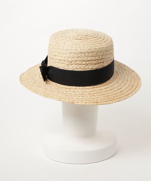 MERLOT（メルロー）の「カンカン帽056-1437（ハット・レディース・アイボリー/ブラック/キャメル/カーキ・FREE）」の5枚目の写真