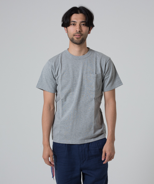 JEMORGAN(ジェーイーモーガン)の「JEMORGAN / 度詰天竺ポケT(Tシャツ/カットソー・メンズ・カーキ/ライトグリーン/ネイビー/ライトピンク/ホワイト/グレー/ブラック・L/M)」の14枚目の写真