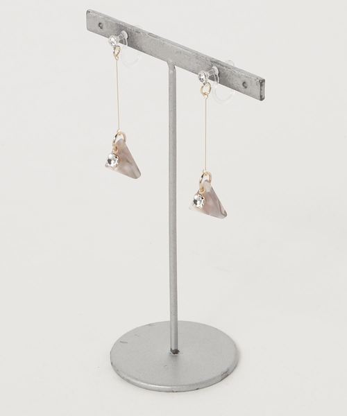 LUON（ルオン）の「【LUON】ｼﾝﾌﾟﾙぷらぷらｲﾔﾘﾝｸﾞ（イヤリング・レディース・ホワイト/ブラック/ブルー/ピンク/ローズ/グリーン/ゴールド/シルバー/レッド/ブルー系その他/ホワイト系その他/グリーン系その他/ブルー系その他2/パープル系その他/グレー系その他/オレンジ系その他/その他/シルバー系その他/グレー系その他2・FREE）」の5枚目の写真