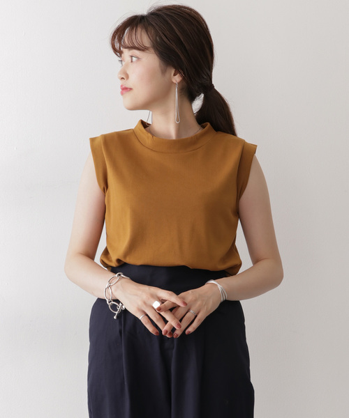 ITEMS URBANRESEARCH(アイテムズ アーバンリサーチ)の「ノースリーブTシャツ(Tシャツ/カットソー・レディース・ブラック/モカ/ラベンダー・FREE)」の2枚目の写真