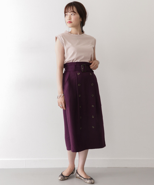 ITEMS URBANRESEARCH(アイテムズ アーバンリサーチ)の「ノースリーブTシャツ(Tシャツ/カットソー・レディース・ブラック/モカ/ラベンダー・FREE)」の8枚目の写真