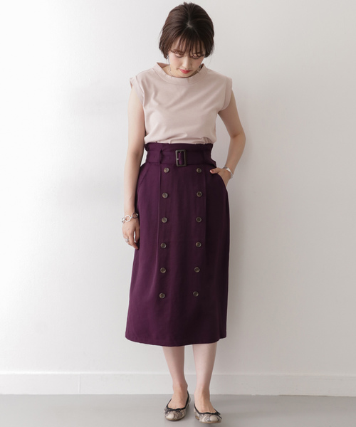 ITEMS URBANRESEARCH(アイテムズ アーバンリサーチ)の「ノースリーブTシャツ(Tシャツ/カットソー・レディース・ブラック/モカ/ラベンダー・FREE)」の9枚目の写真