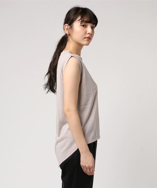 ITEMS URBANRESEARCH(アイテムズ アーバンリサーチ)の「ノースリーブTシャツ(Tシャツ/カットソー・レディース・ブラック/モカ/ラベンダー・FREE)」の4枚目の写真