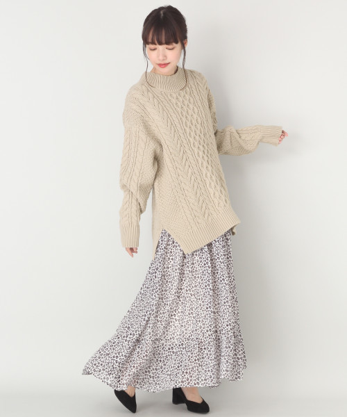 ニット セーター Farm ローリーズファーム のニット セーター ３ｇケーブルハイネック Lowrys をセール価格で購入できます Lowrys ３ｇケーブルハイネック セール トップス Farm ローリーズファーム のファッション 大流行中