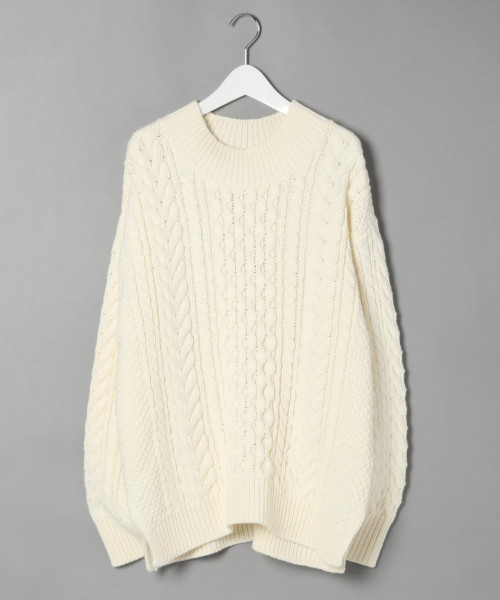 LOWRYS FARM（ローリーズファーム）の「３Ｇケーブルハイネック　805094（ニット/セーター・レディース・オフホワイト/ブラック/ベージュ/カーキ・MEDIUM/LARGE）」の22枚目の写真