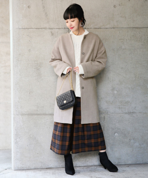 LOWRYS FARM（ローリーズファーム）の「３Ｇケーブルハイネック　805094（ニット/セーター・レディース・オフホワイト/ブラック/ベージュ/カーキ・MEDIUM/LARGE）」の19枚目の写真