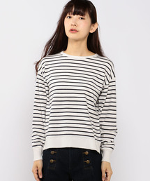 Petit Honfleur | クルーネックボーダーニットプルオーバー(ニット/セーター)