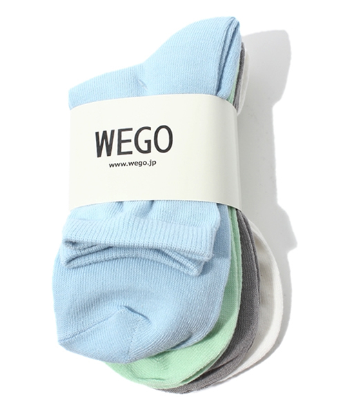 WEGO（ウィゴー）の「WEGO/4P無地ソックス（ソックス/靴下・レディース・その他1/その他2/その他3/その他4・FREE）」の2枚目の写真