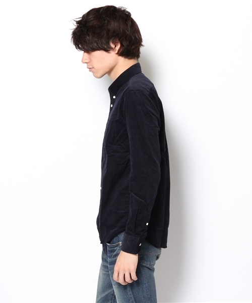 EDIFICE（エディフィス）の「◇コーデュロイボタンダウンシャツ（シャツ/ブラウス・メンズ・ホワイト/ライトグレー/ネイビー/ボルドー/マスタード・48/46/50/44）」の9枚目の写真