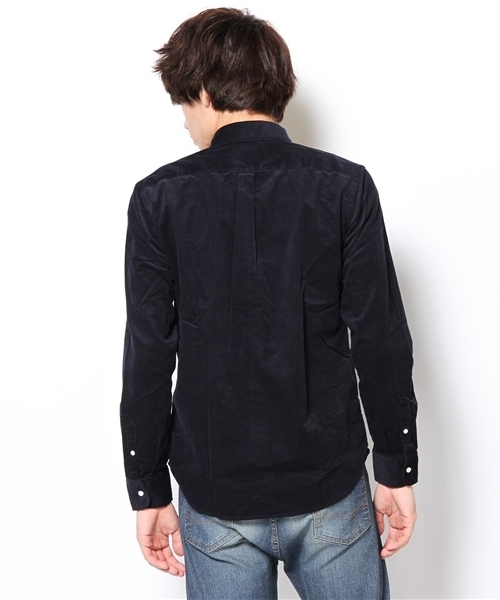 EDIFICE（エディフィス）の「◇コーデュロイボタンダウンシャツ（シャツ/ブラウス・メンズ・ホワイト/ライトグレー/ネイビー/ボルドー/マスタード・48/46/50/44）」の10枚目の写真