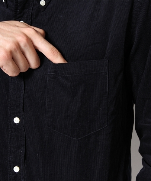 EDIFICE（エディフィス）の「◇コーデュロイボタンダウンシャツ（シャツ/ブラウス・メンズ・ホワイト/ライトグレー/ネイビー/ボルドー/マスタード・48/46/50/44）」の13枚目の写真