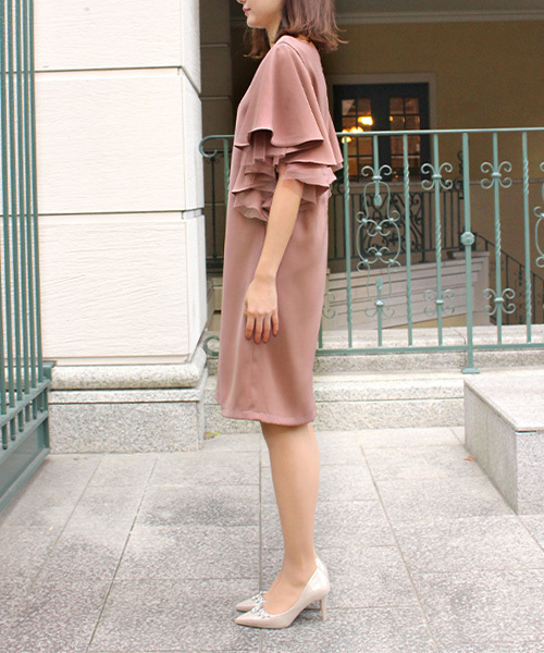 RANDA(ランダ)の「フレアスリーブワンピース(ワンピース・レディース・ブラック/ピンク/グリーン・1/0)」の10枚目の写真