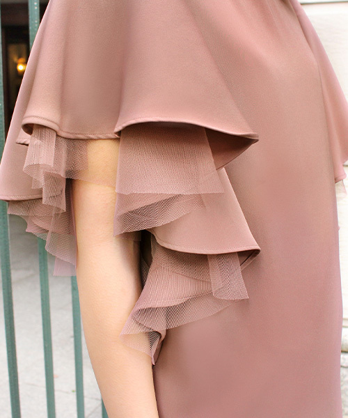 RANDA(ランダ)の「フレアスリーブワンピース(ワンピース・レディース・ブラック/ピンク/グリーン・1/0)」の8枚目の写真