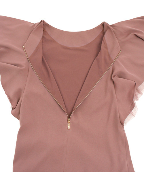 RANDA(ランダ)の「フレアスリーブワンピース(ワンピース・レディース・ブラック/ピンク/グリーン・1/0)」の4枚目の写真