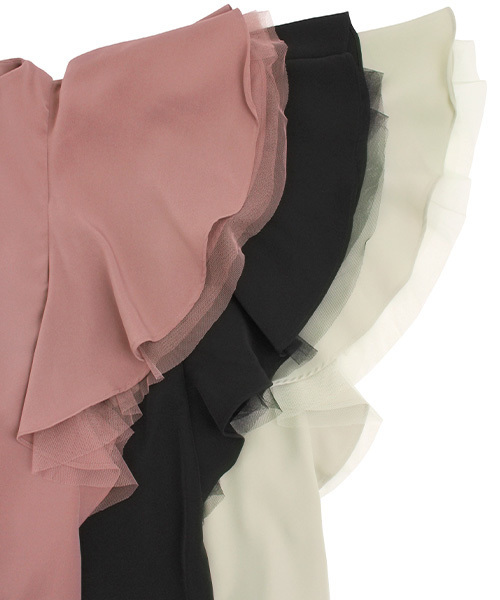 RANDA(ランダ)の「フレアスリーブワンピース(ワンピース・レディース・ブラック/ピンク/グリーン・1/0)」の9枚目の写真