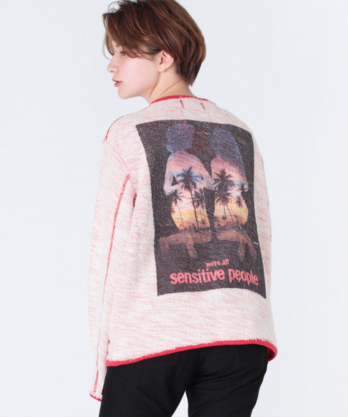 RNA(アールエヌエー)の「M1230 もふもふカーディガン(カーディガン/ボレロ・レディース・グレー/ブルー/レッド・MEDIUM)」の17枚目の写真