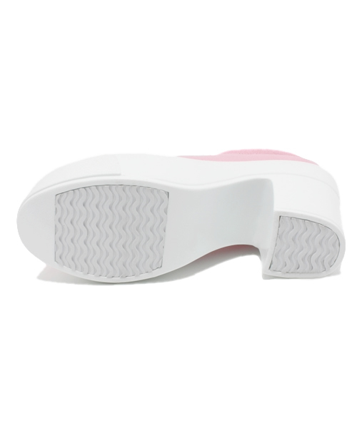 WEGO（ウィゴー）の「WEGO/厚底ヒールシューズ（スニーカー・レディース・ホワイト/ブラック/グリーン/サックスブルー/ピンク・23.5/24.5）」の10枚目の写真