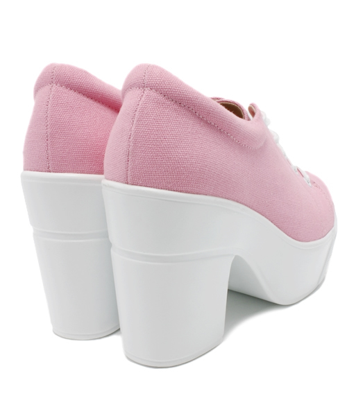 WEGO（ウィゴー）の「WEGO/厚底ヒールシューズ（スニーカー・レディース・ホワイト/ブラック/グリーン/サックスブルー/ピンク・23.5/24.5）」の11枚目の写真