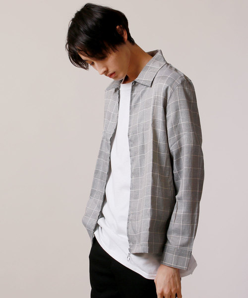 ASTRONOMY(アストロノミー)の「総柄 チェック グレンチェック タータンチェック フラワー ジオメトリック スイングトップジャケット(ブルゾン)」|ベージュ系その他2