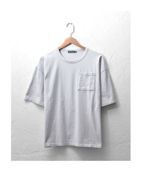 MinoriTY（マイノリティ）の「変な色ポケットビッグTシャツ（Tシャツ/カットソー・メンズ・ブルーグレー/ベージュ/ブルー系その他/ブラウン/グレー/マスタード/ピンク・L/M）」の17枚目の写真