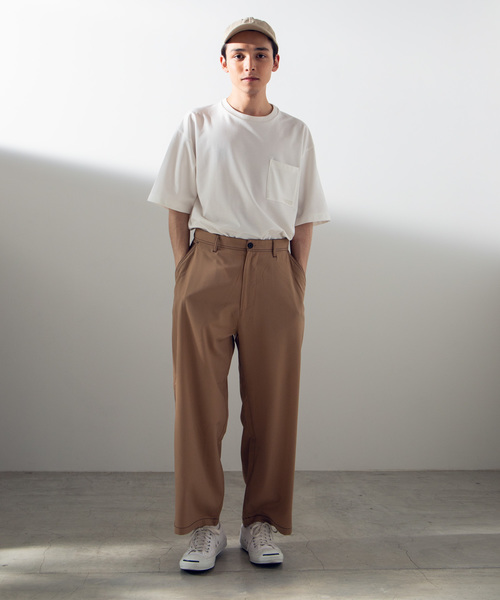 WEGO（ウィゴー）の「WEGO/【セットアップ対応商品】ステッチワイドパンツ（スラックス・メンズ・ブラック/ベージュ・MEDIUM/LARGE）」の17枚目の写真