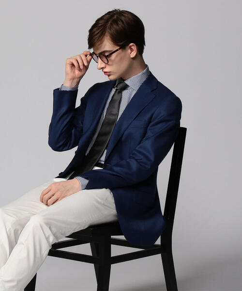 セール】HORIZON TWILL 2Bテーラードジャケット Ermenegildo