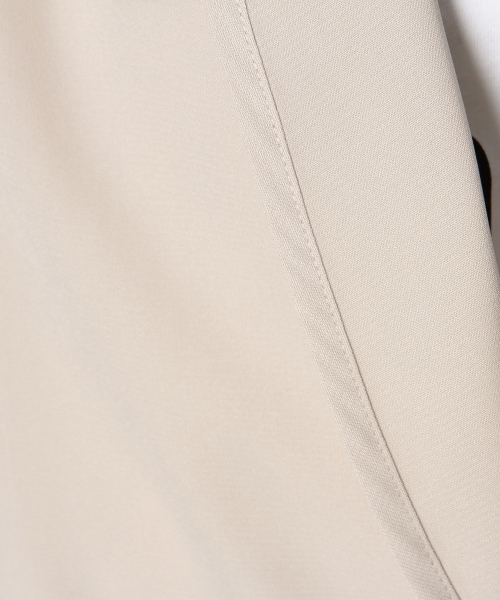 BEAUTY&YOUTH UNITED ARROWS（ビューティーアンドユースユナイテッドアローズ）の「BYTF パイピングジョーゼット8分袖ジャケット ◆（テーラードジャケット・レディース・ベージュ/ネイビー・フリー）」の4枚目の写真