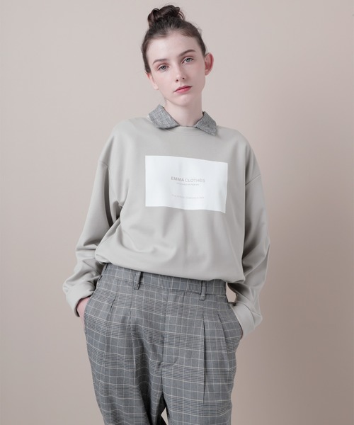 EMMA CLOTHES�i�G�}�N���[�Y�j�́u���[�}�|���`�I�[�o�[�T�C�Y���S�J�b�g�\�[(EMMA CLOTHES)�iT�V���c/�J�b�g�\�[�j�v�b�O���[�n���̑�