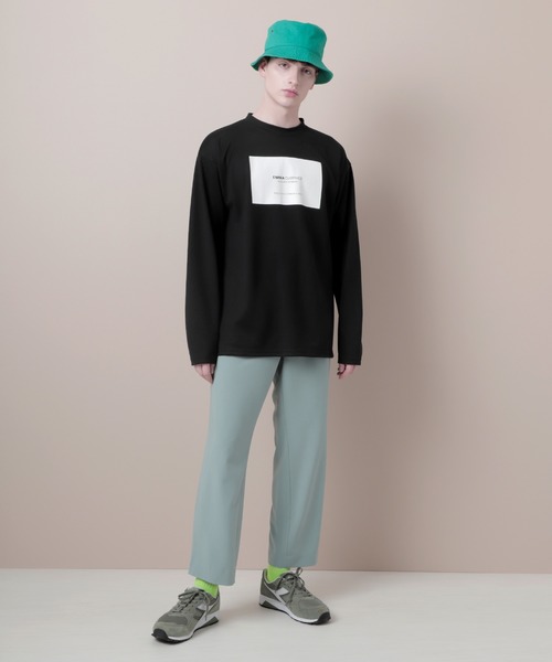 EMMA CLOTHES(エマクローズ)の「ポンチローマオーバーサイズロゴカットソー(EMMA CLOTHES)(Tシャツ/カットソー・メンズ・ブラック/オフホワイト/グレー系その他/チャコール/パープル/ベージュ・M/L/S/XL)」の20枚目の写真