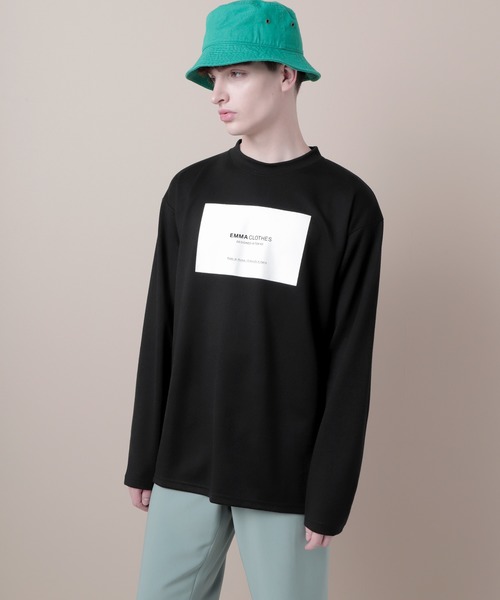 EMMA CLOTHES(エマクローズ)の「ポンチローマオーバーサイズロゴカットソー(EMMA CLOTHES)(Tシャツ/カットソー・メンズ・ブラック/オフホワイト/グレー系その他/チャコール/パープル/ベージュ・M/L/S/XL)」の19枚目の写真