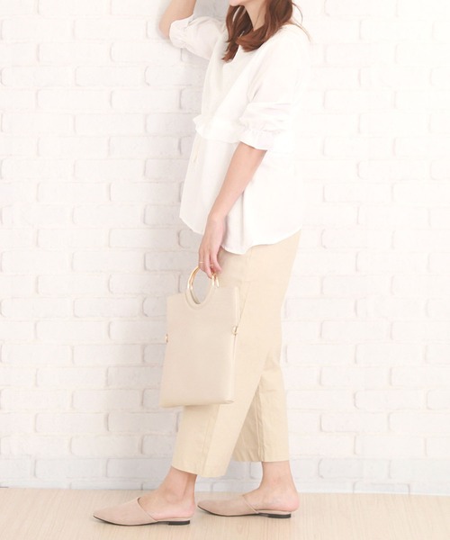 Amulet（アミュレット）の「紐つきチュニック（チュニック・レディース・ホワイト/ブラック・M/L/XL）」の8枚目の写真