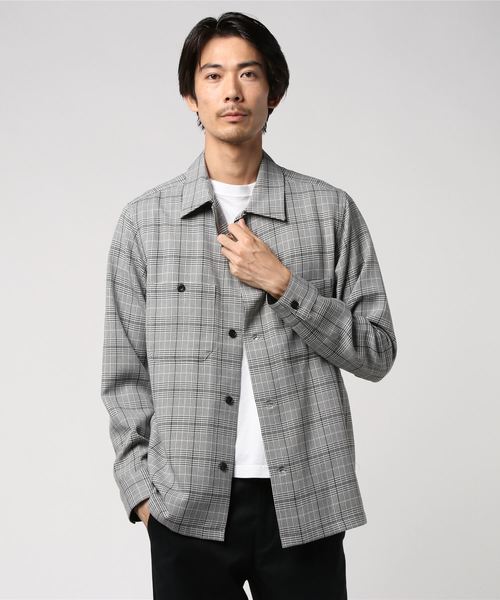 GLOSTER（グロスター）の「TWILL CPOジャケット（ミリタリージャケット・メンズ・ブラック系その他/ブラウン系その他/ネイビー・S/M/L/XL）」の4枚目の写真